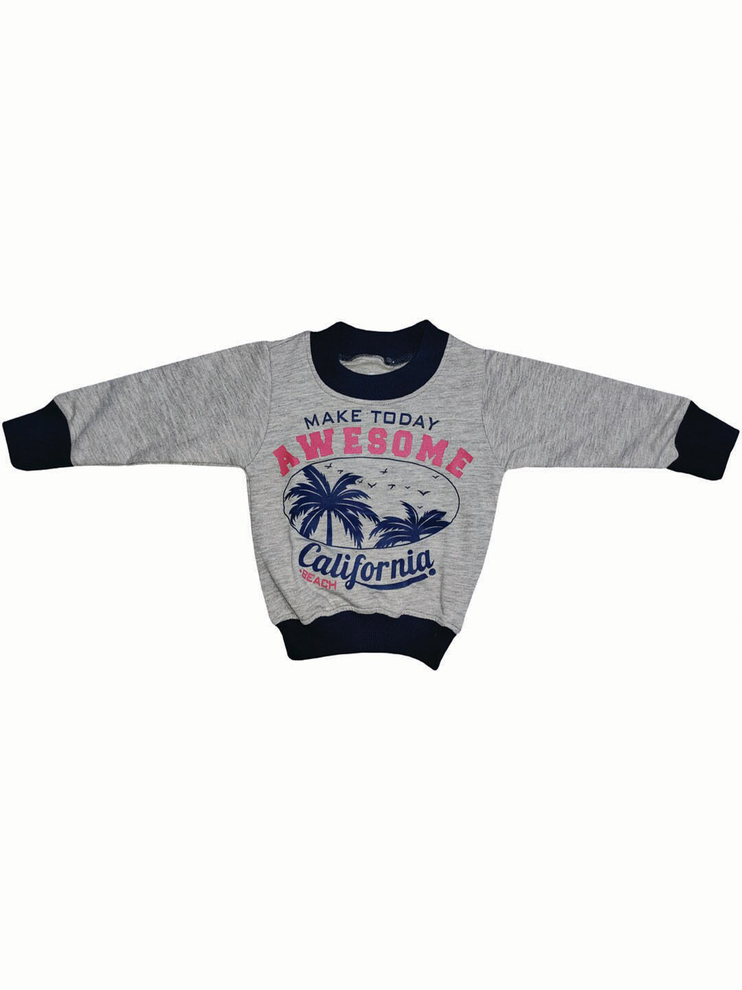 Zoom Minimondo Kids Grey Printed Sweatshirt