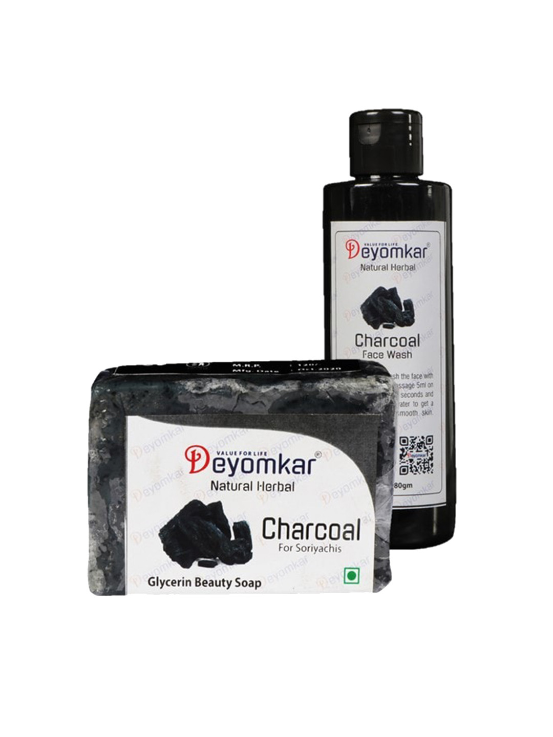 Deyomkar 2 Pcs Herbal Neem FaceWash with Lemon Honey Soap