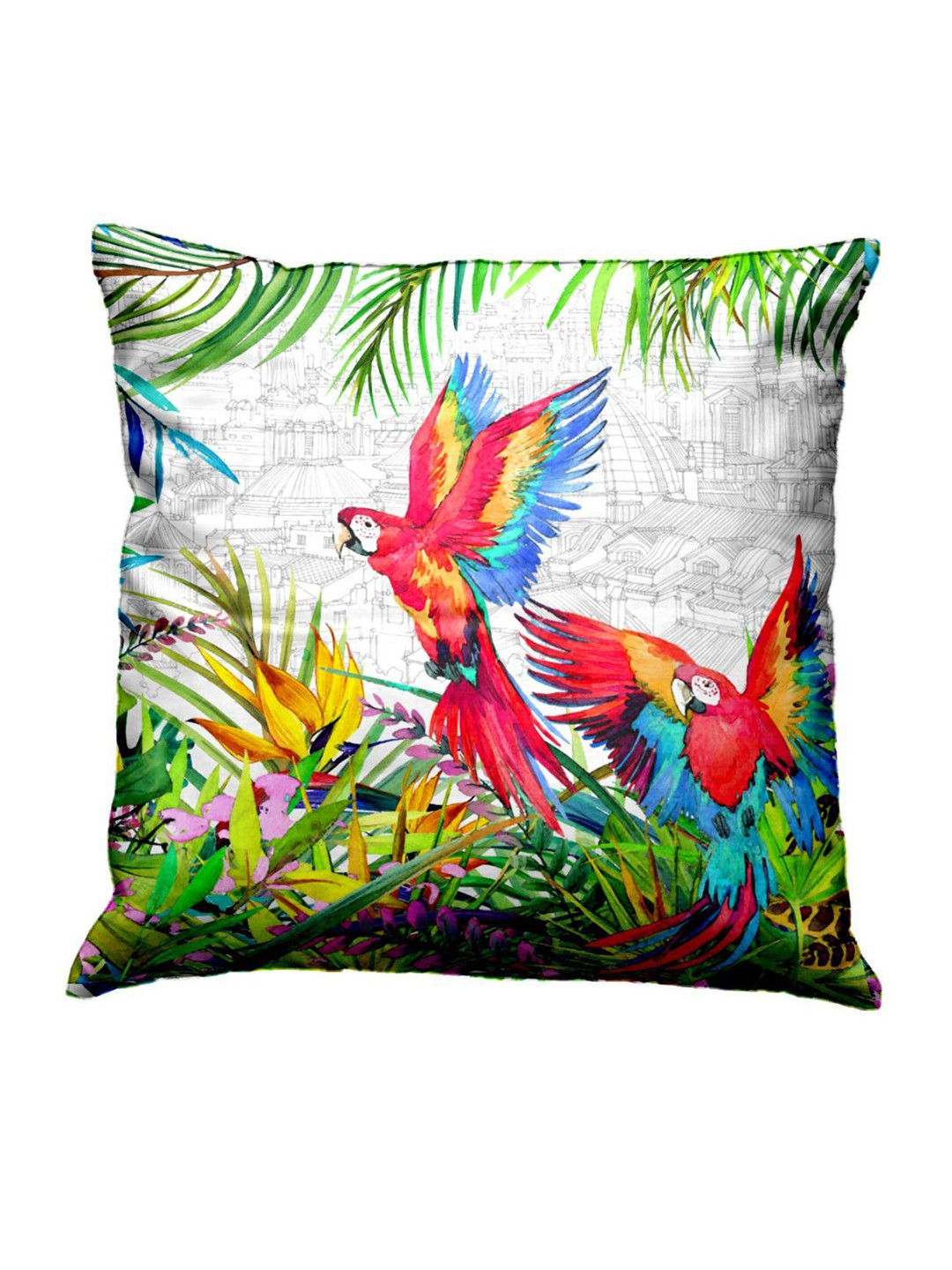 BIANCA Digital Ethnic Motifs Polyester Anti-Wrinkle 2 Pcs Cushion Covers - 16 x 16 In