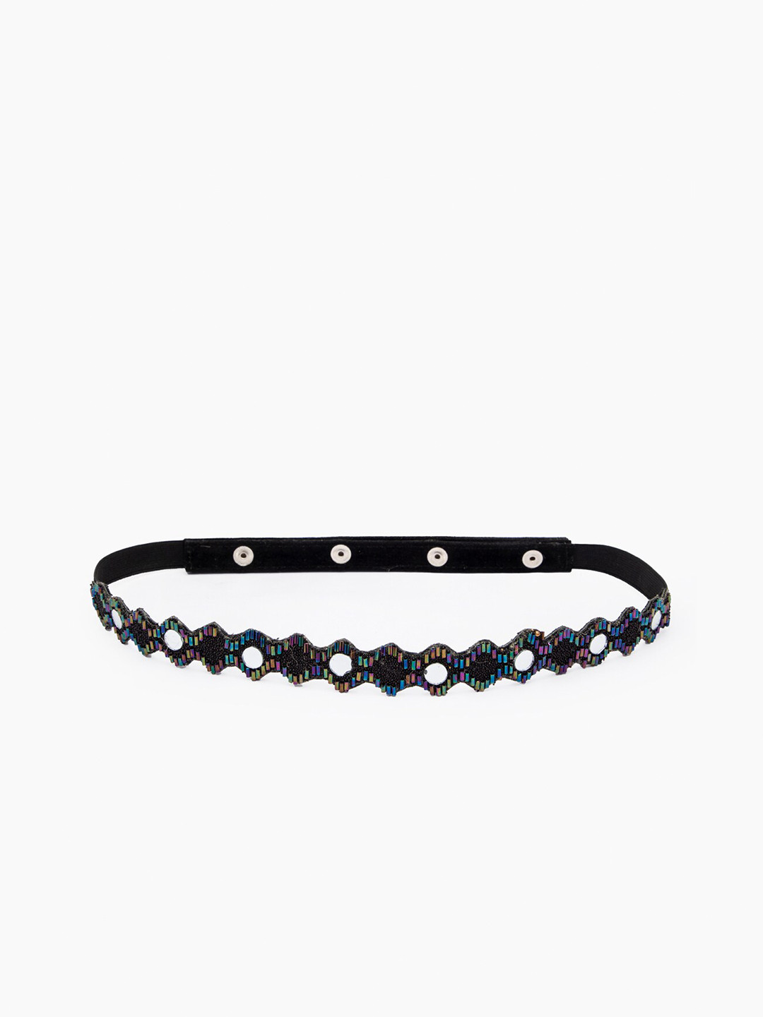 DEEBACO Women Multi Embellished Beaded Belt