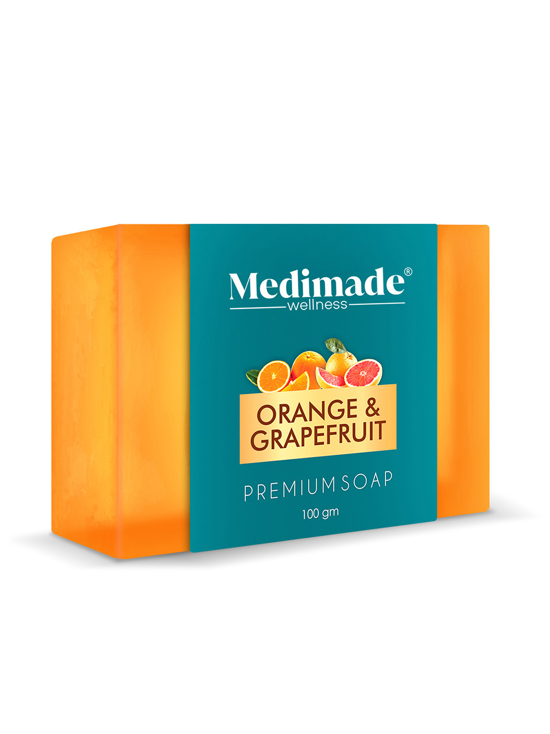 Medimade Orange & Grapefruit Refreshing & Anti odour Bathing Soap For Healthy Skin-100g