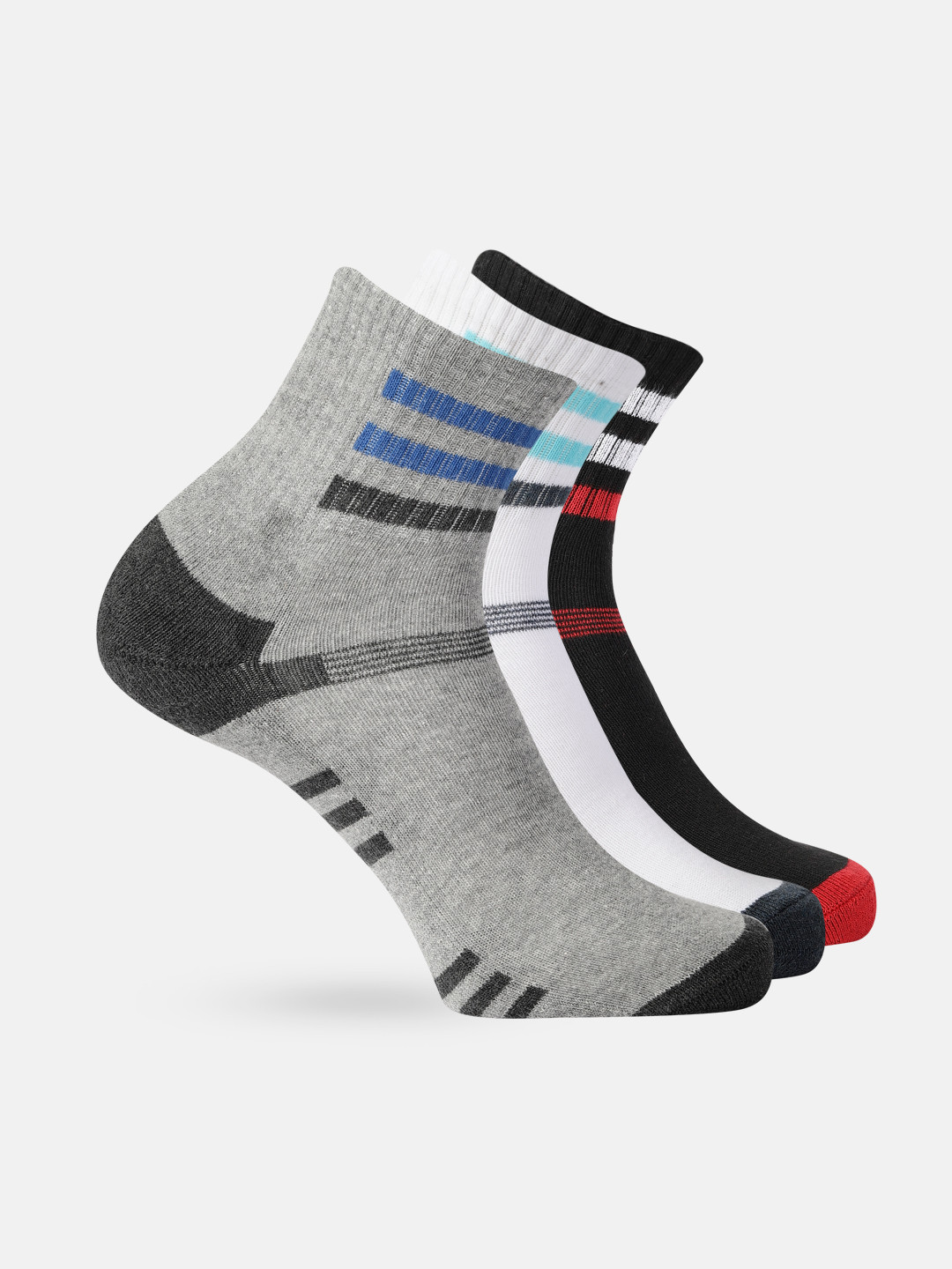 Roadster Men Pack of 3 Striped Above Ankle-Length Socks