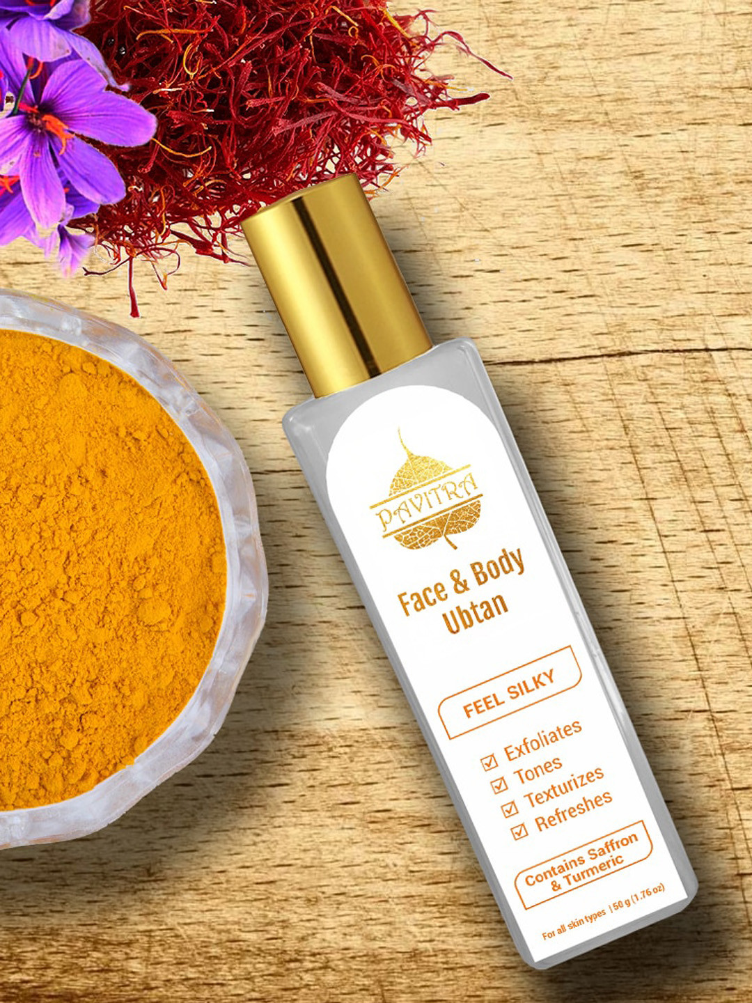 PAVITRAPLUS Golden Pavitra Face & Body Ubtan 50 g