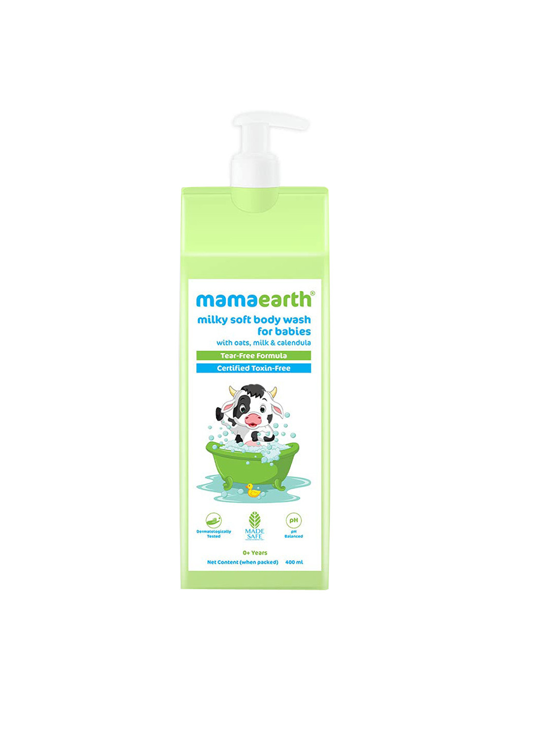 Mamaearth Milky Soft Body Wash for Babies with Oats - Milk & Calendula - 400 ml