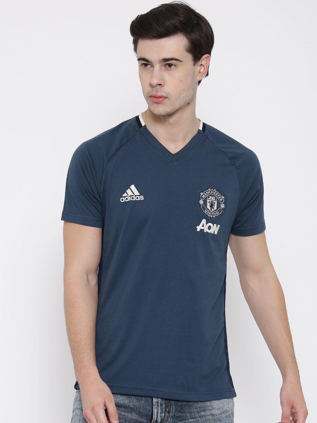 adidas men's v neck t shirt