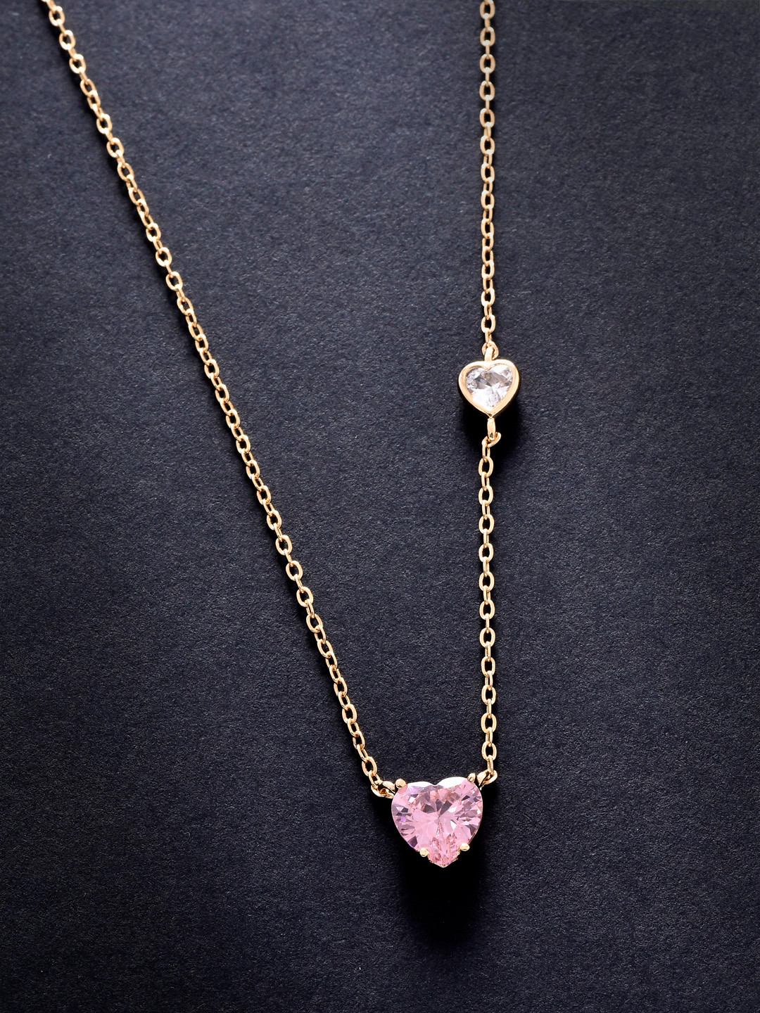MINUTIAE Rose Gold & Pink Brass Rose Gold-Plated Necklace