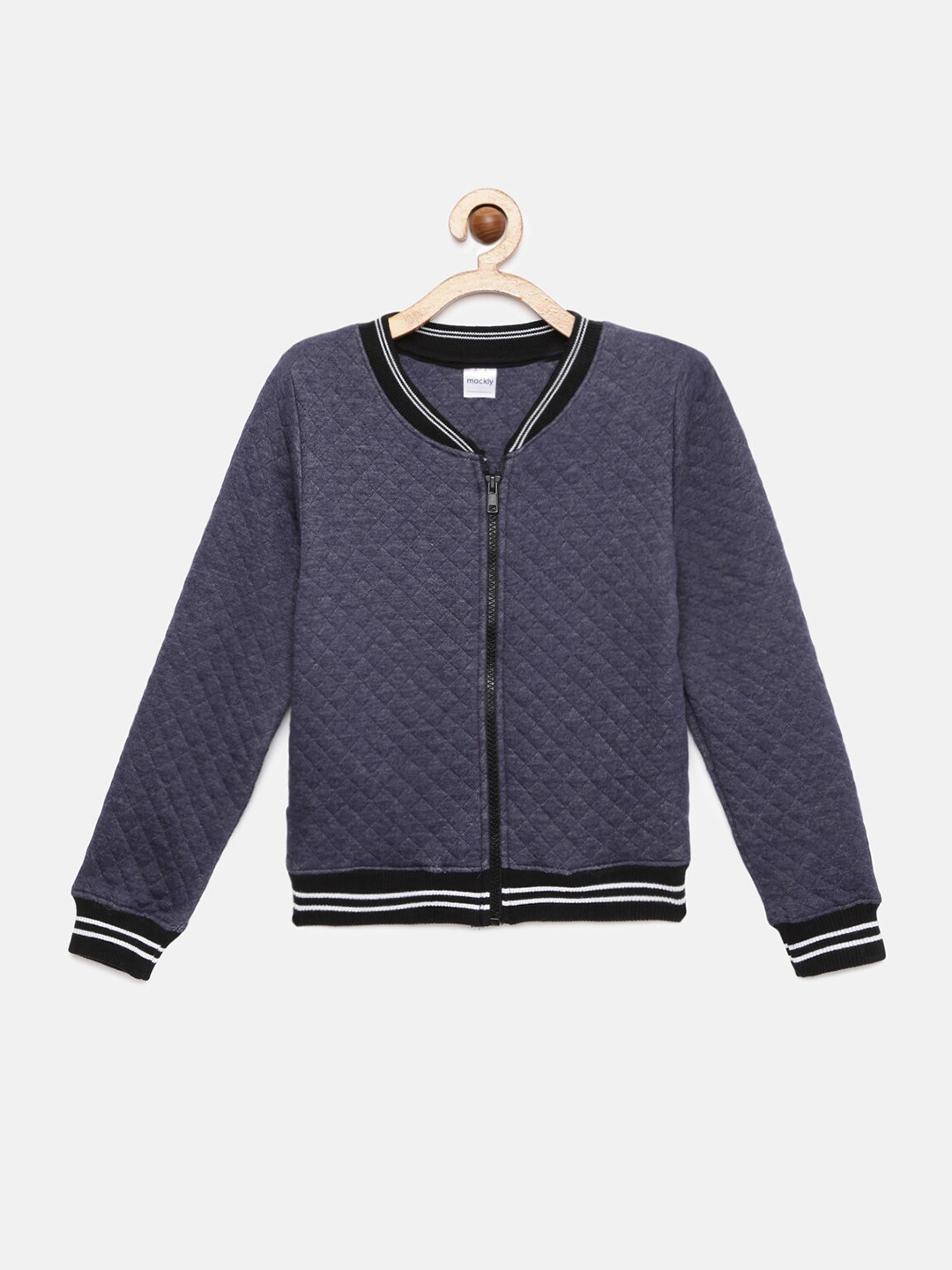 mackly Girls Navy Blue Sweatshirt