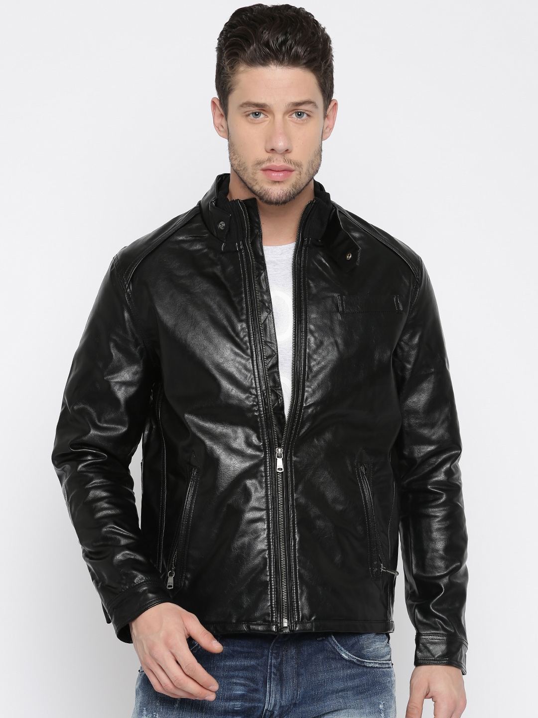 Indian terrain leather outlet jackets