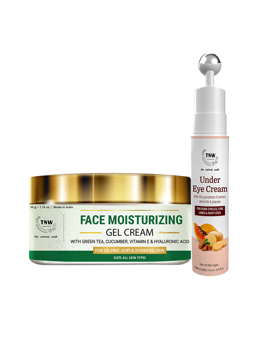 TNW the natural wash Face Moisturizing Gel Cream & Under Eye Cream