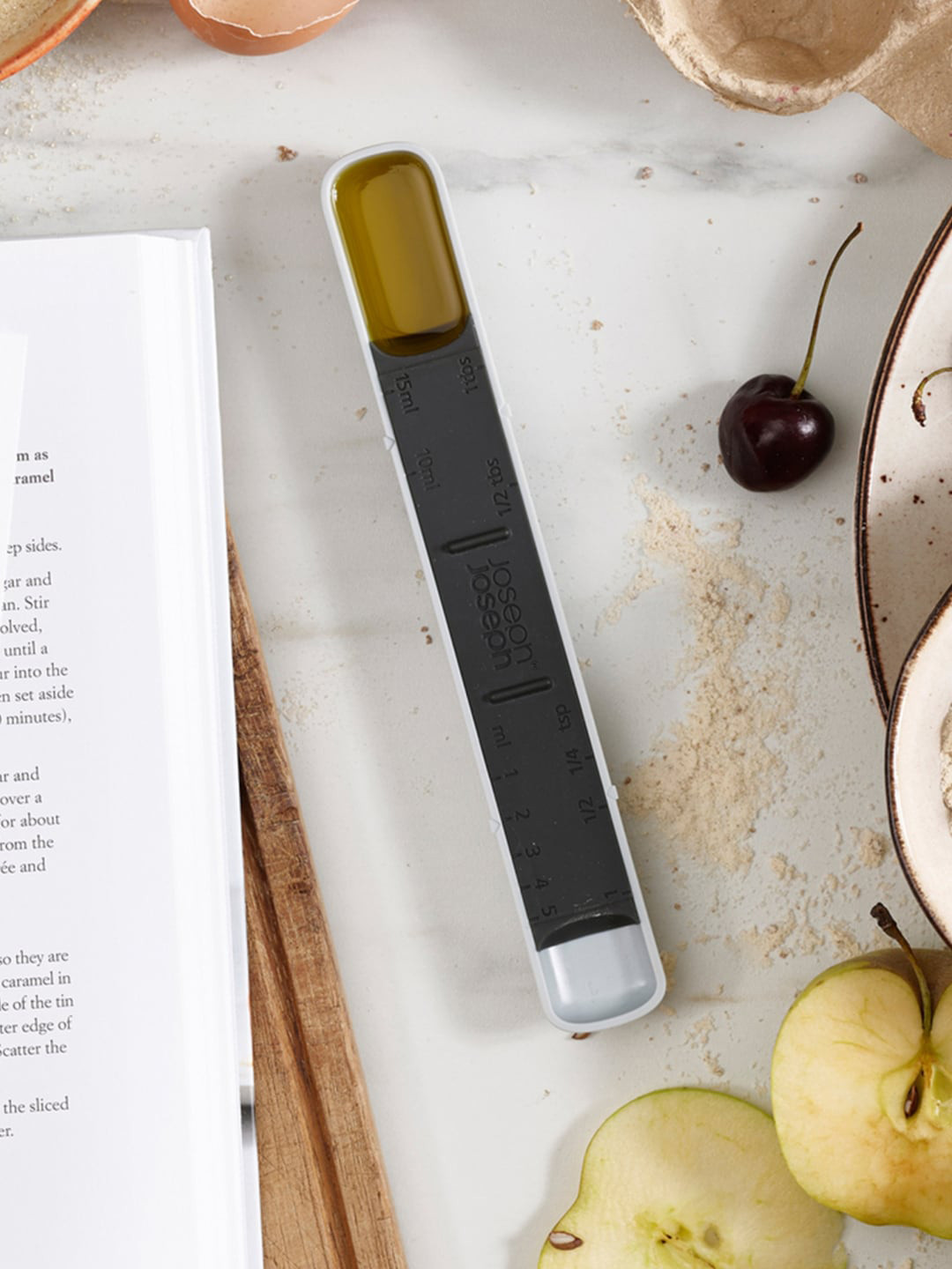 Joseph Joseph Blue & Black Solid Dishwasher Safe Measuring Spoon