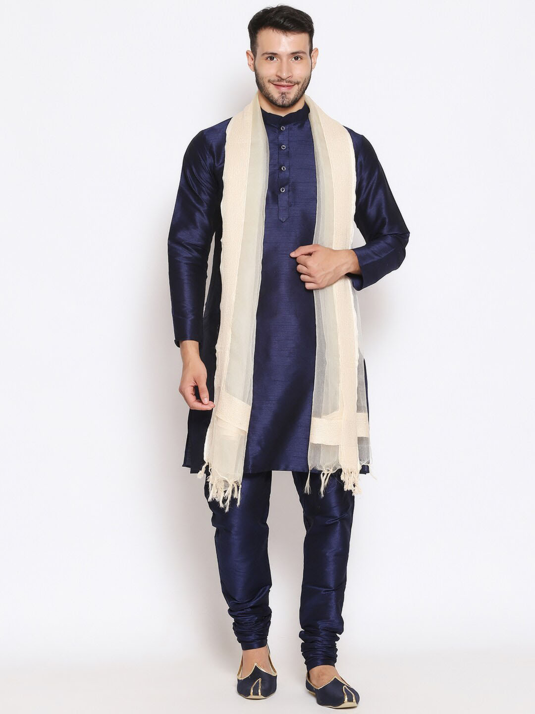 Dupatta Bazaar Men Beige Organza Dupatta