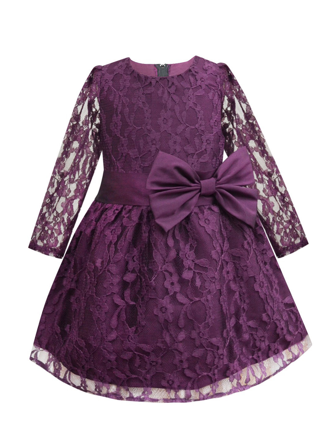 A T U N Purple Lace Dress