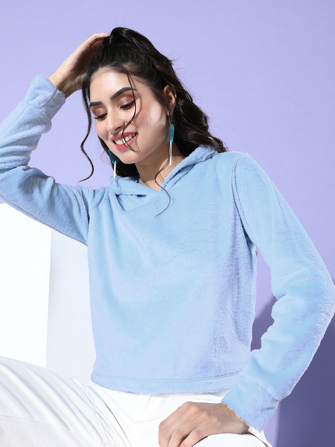 Buy Tokyo Talkies Women Blue Sweatshirt - Sweatshirts for Women 16128974 |  Myntra