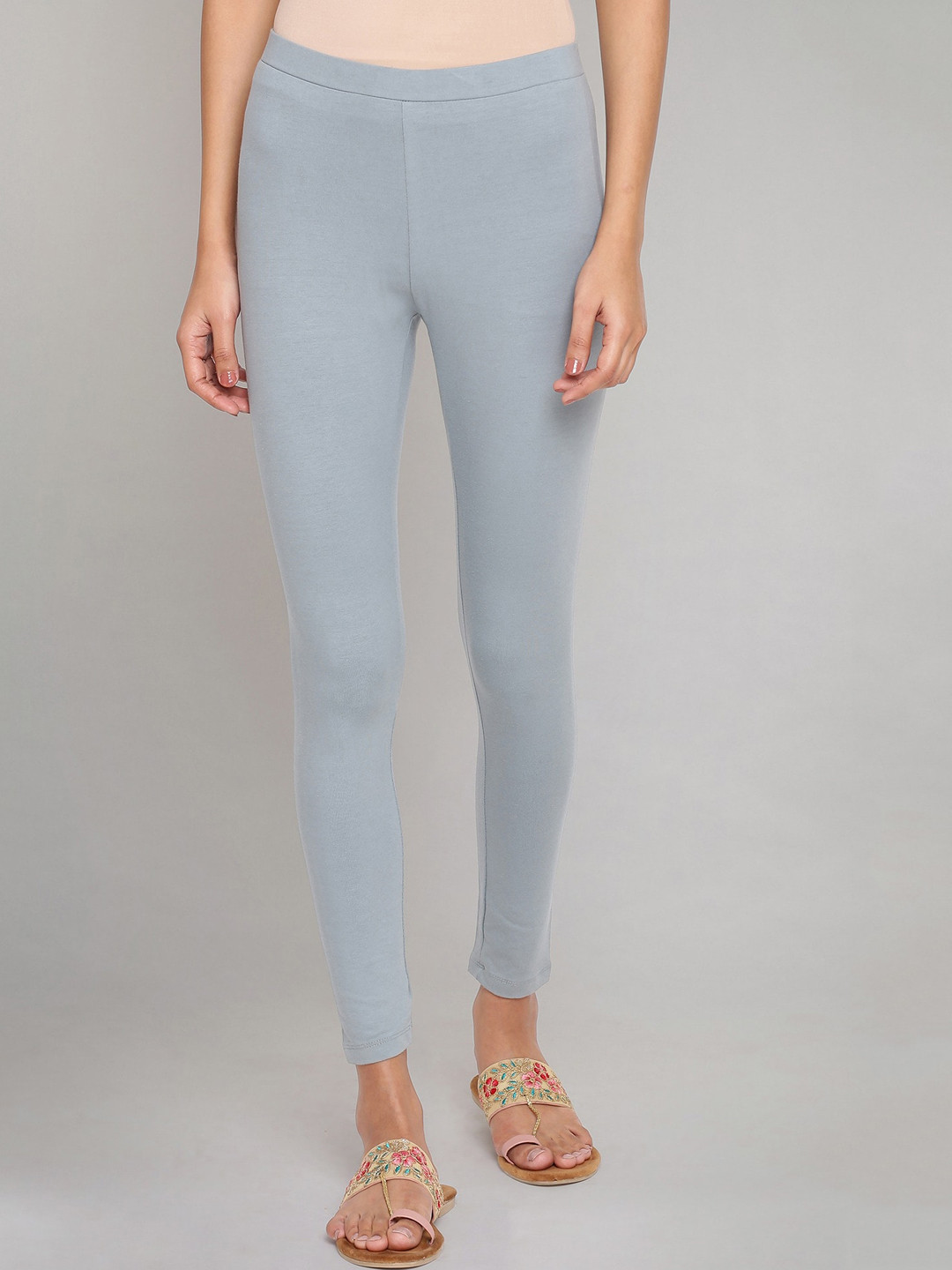 W Women Turkish Blue Skin Fit Tights