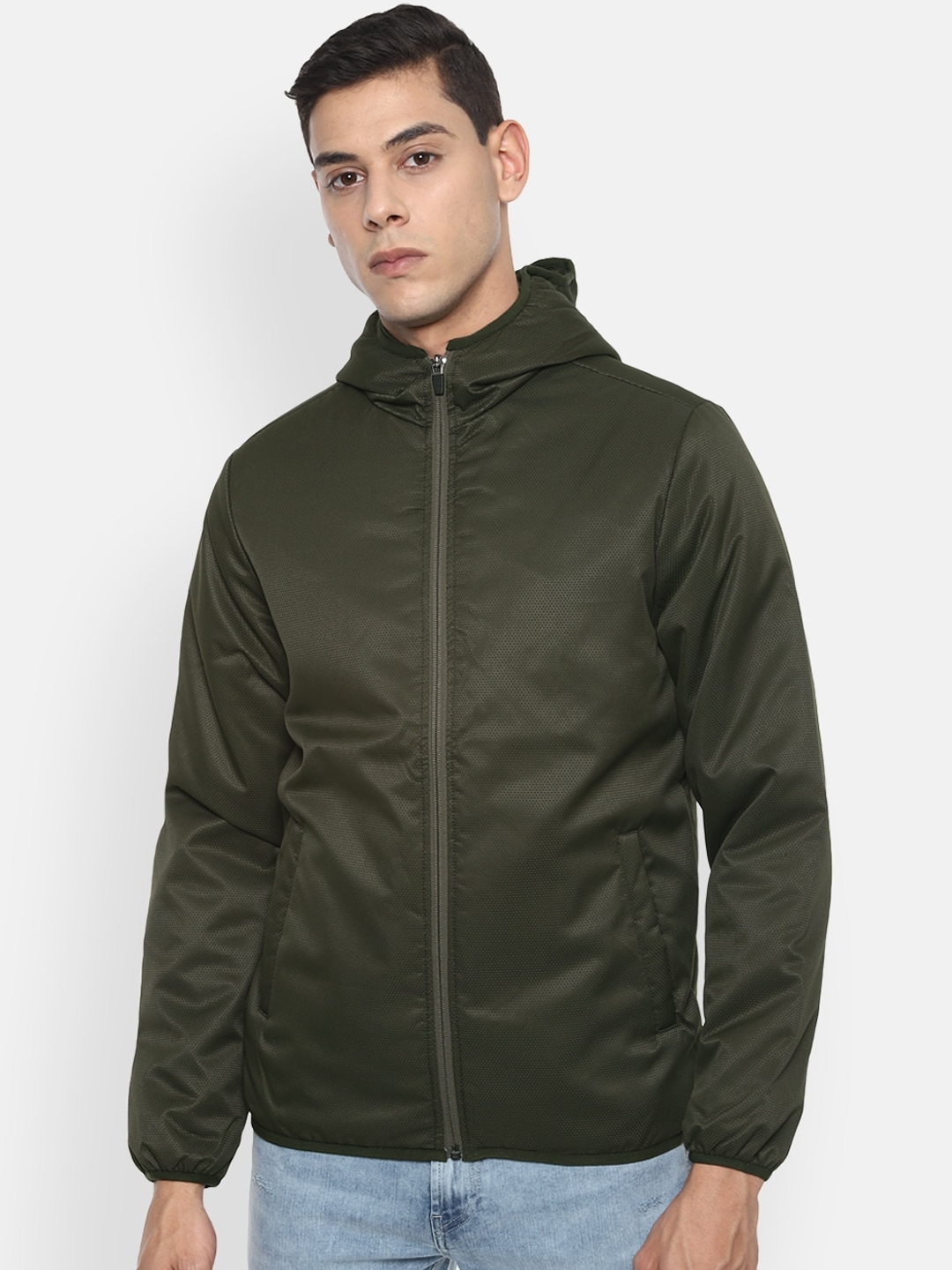 Buy Van Heusen Sport Men Olive Green Sporty Jacket Jackets for Men 16165744 Myntra