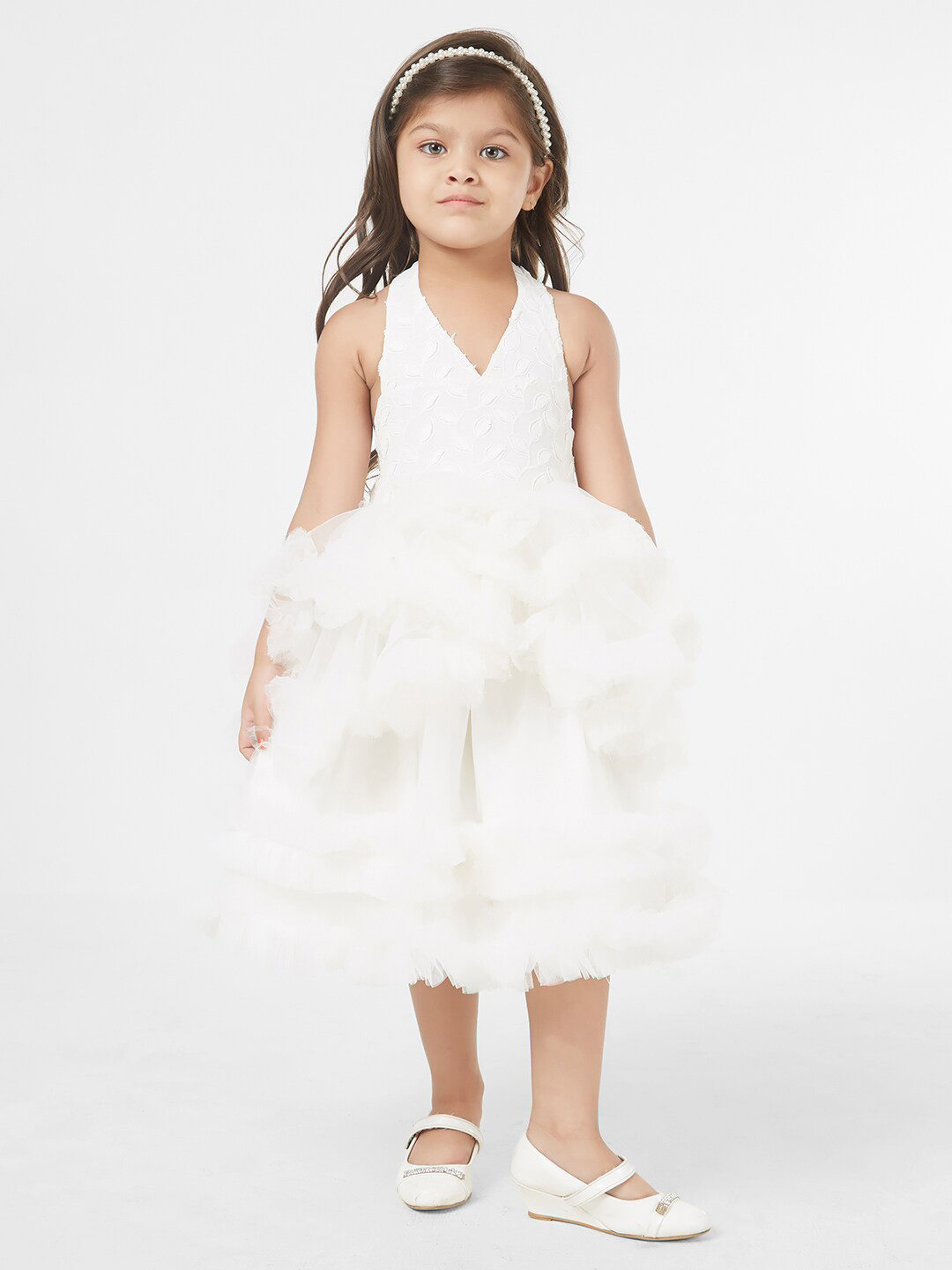 TIC TAC TOE White Floral Dress