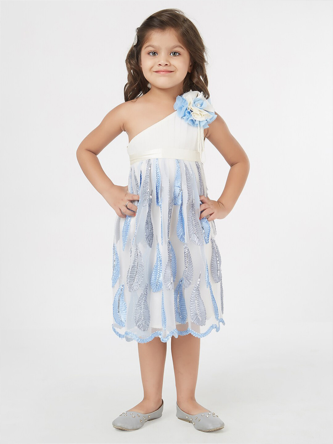 TIC TAC TOE White Floral Dress