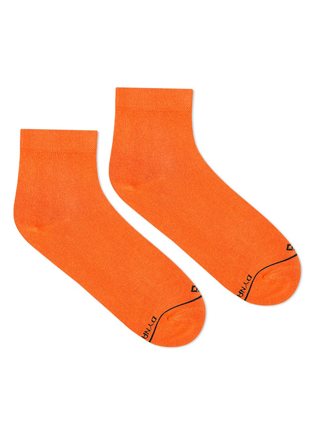 Dynamocks Men Orange Solid Ankle Length Socks