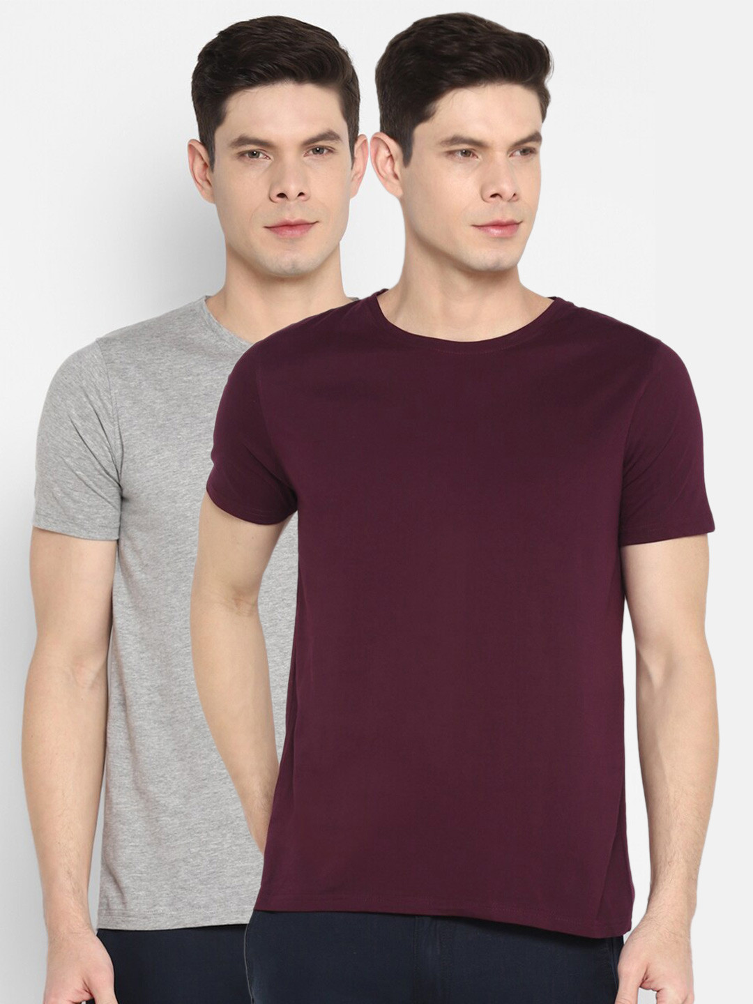 Appulse Men Pack of 2 Short Sleeve Round Neck T-Shirts