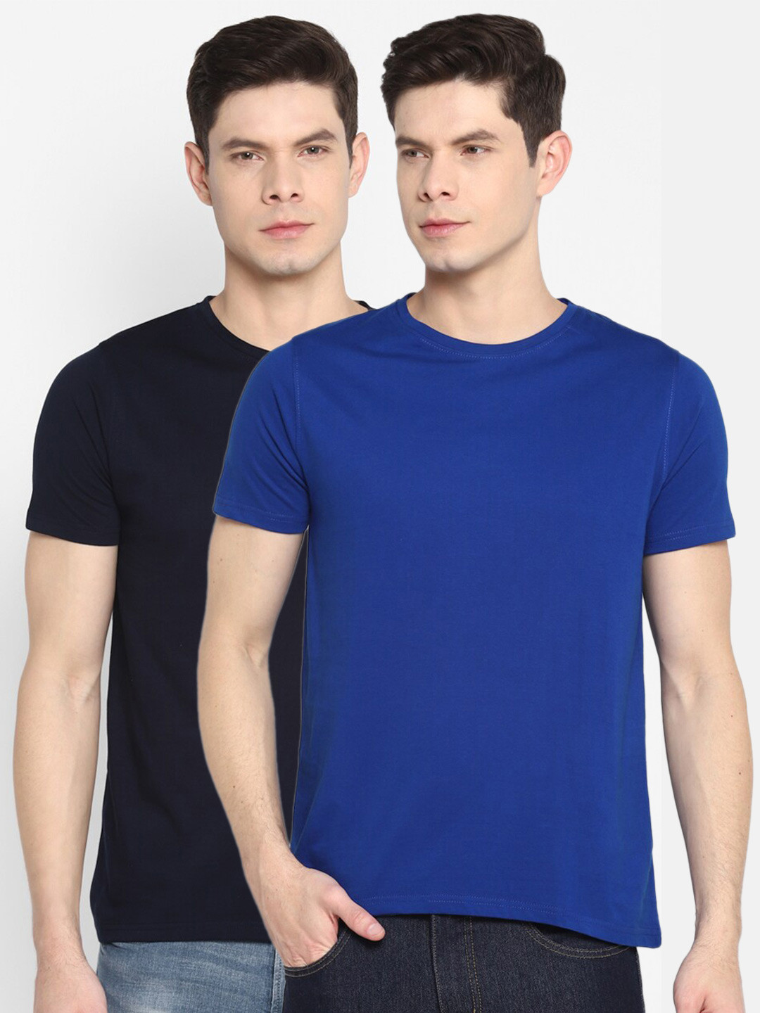 Appulse Men Pack of 2 Short Sleeve Round Neck T-Shirts