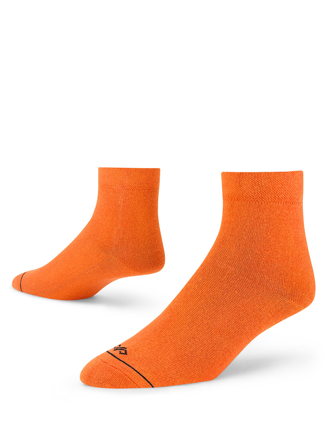 Dynamocks Women Orange Solid Ankle-Length Socks