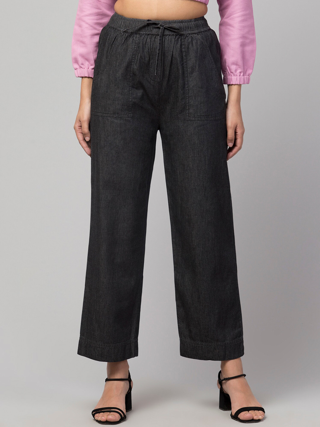 Orchid Blues Women Black High-Rise Jeans