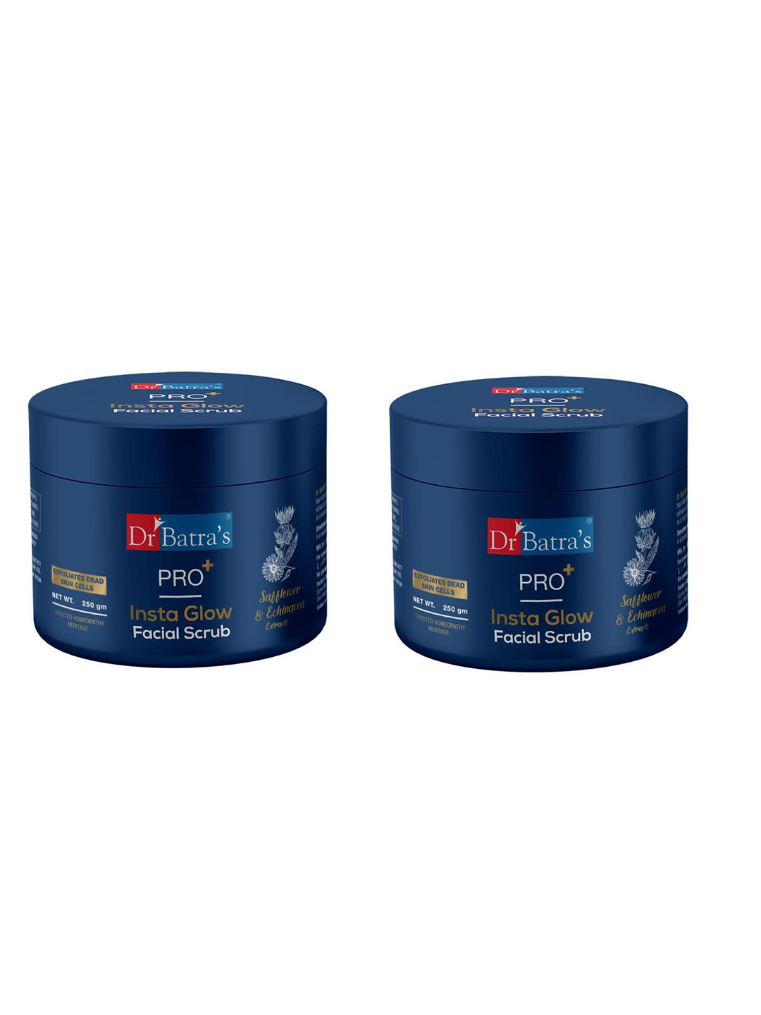 Dr. Batras Set Of 2 PRO+ Insta Glow Facial Scrub - 250 g Each