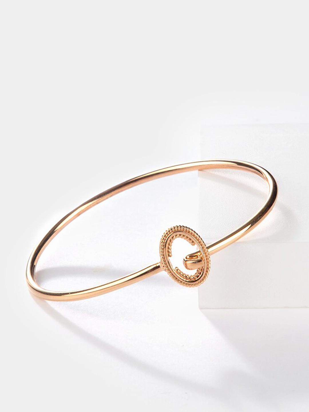 SHAYA 14KT Gold-Plated Heck Yes Bangle