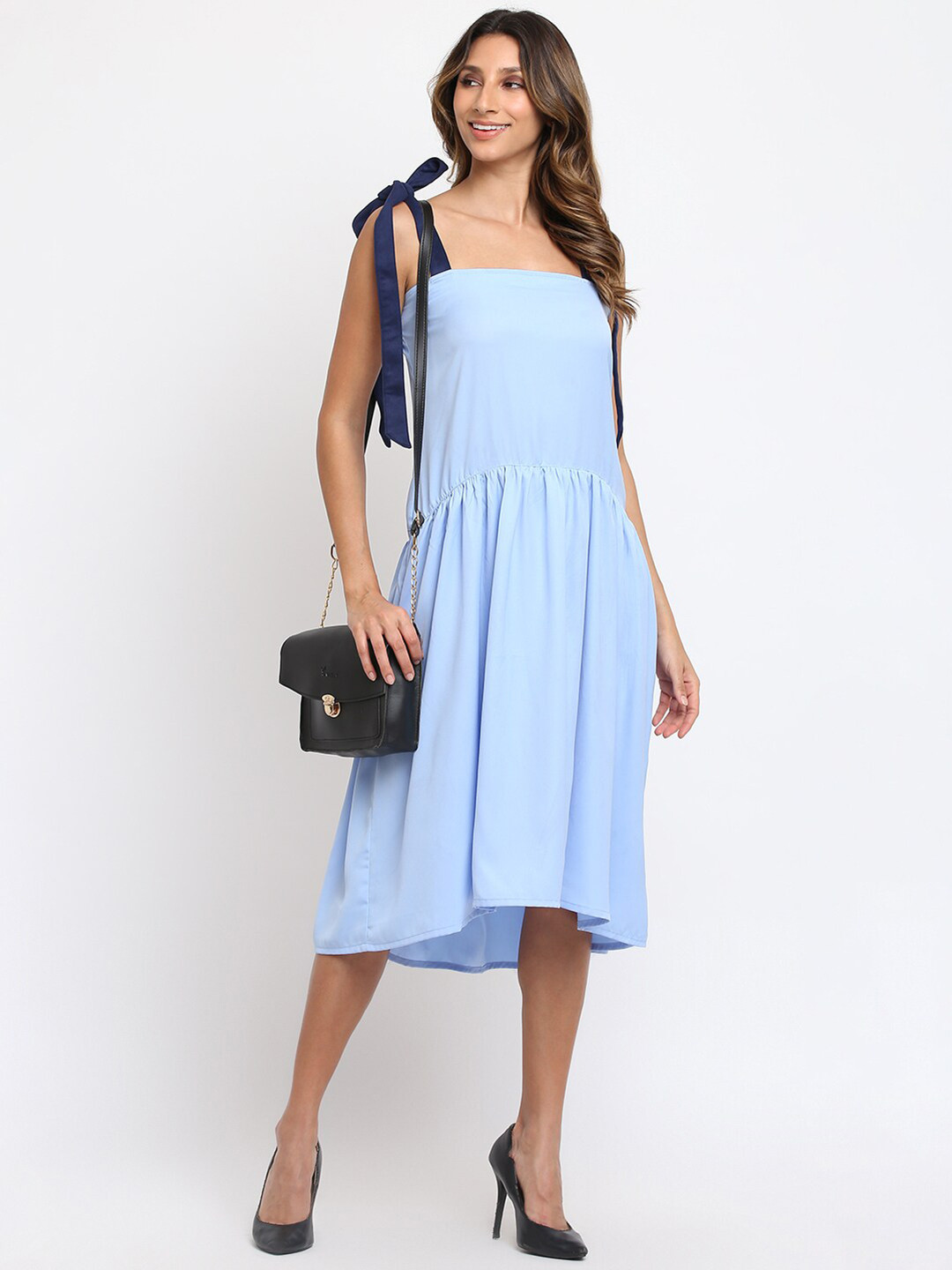 am ma Blue Midi Dress