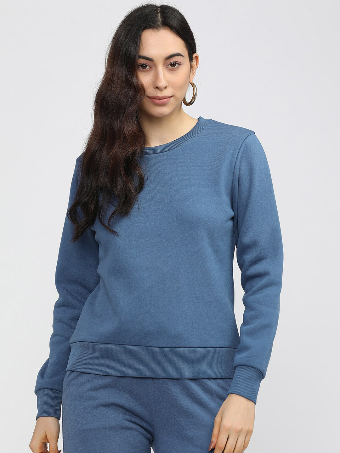 Tokyo Talkies Women Blue Sweatshirt