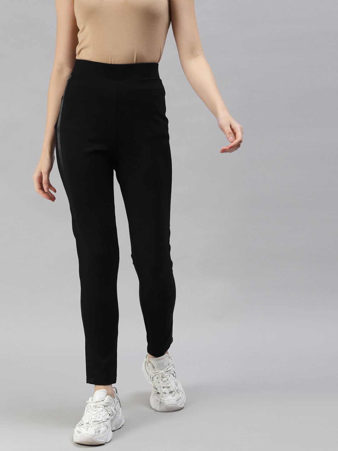 Marks & Spencer Black Side Striped Leggings