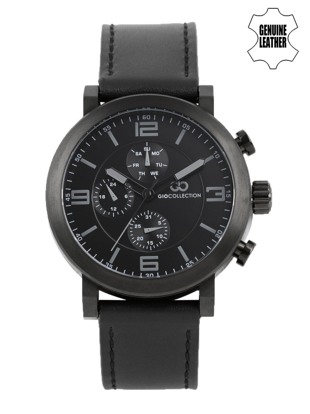 GIO COLLECTION Men Black Multi-Function Watch G1012-08