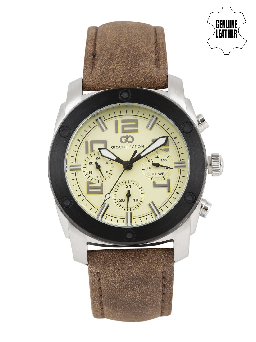 GIO COLLECTION Men Yellow Multifunction Analogue Watch G1016-03