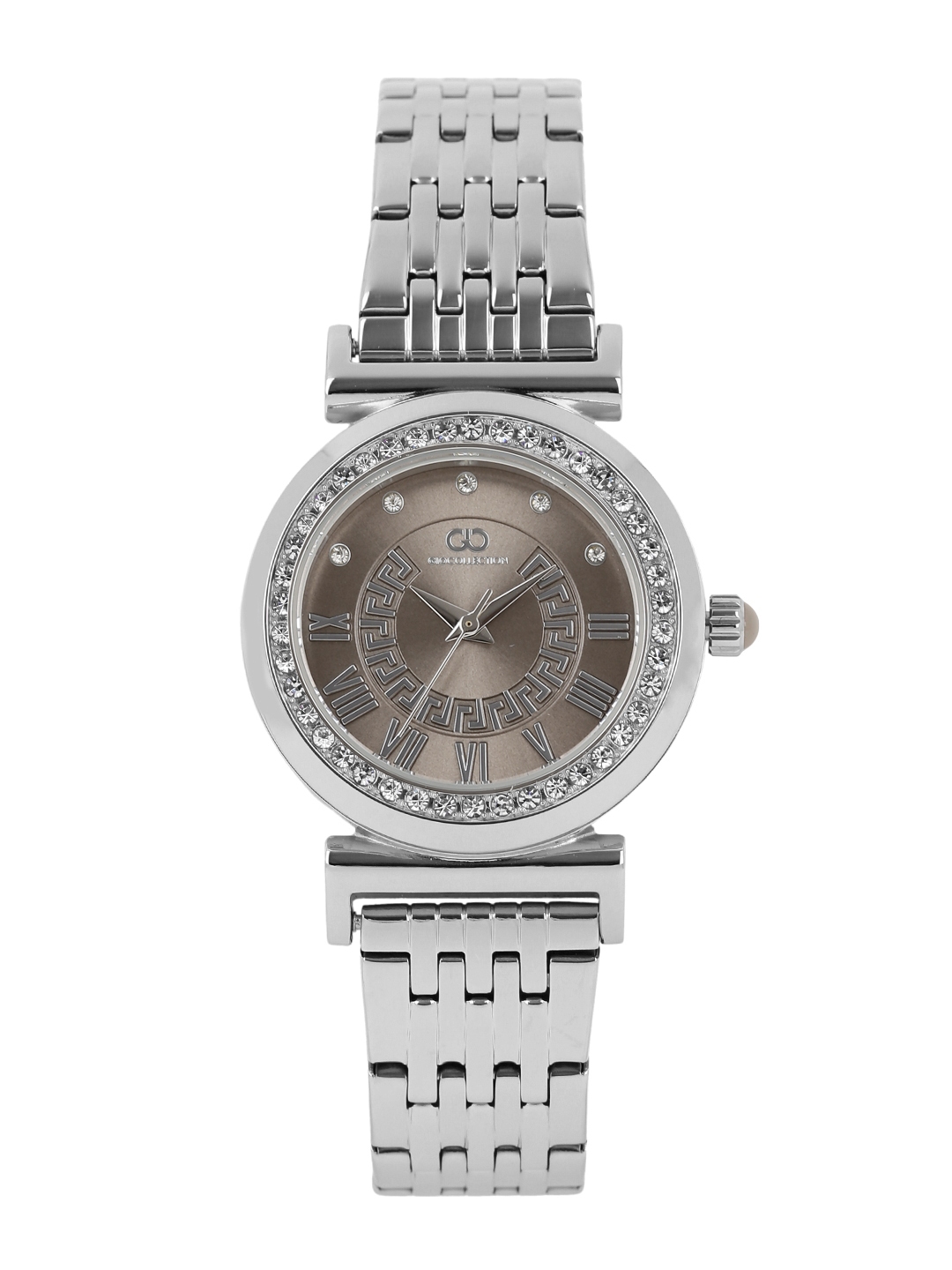 Buy GIO COLLECTION Women Metallic Brown Embellished Analogue Watch