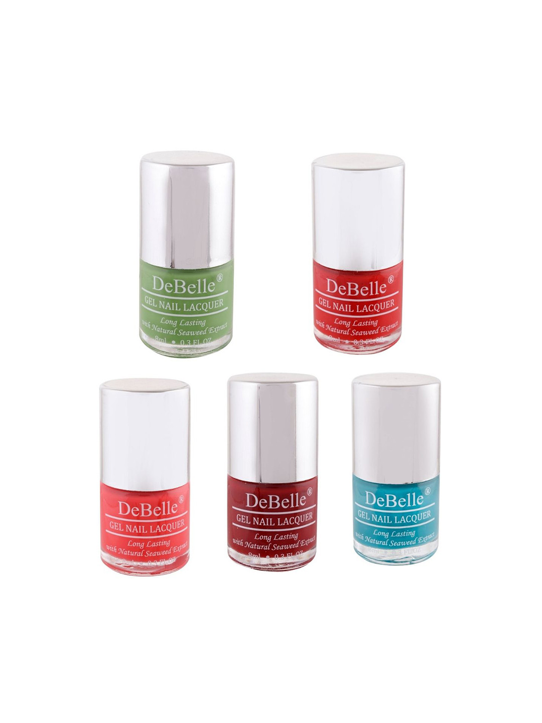 DeBelle Set Of 5 Gel Nail Polish - 8ml Each