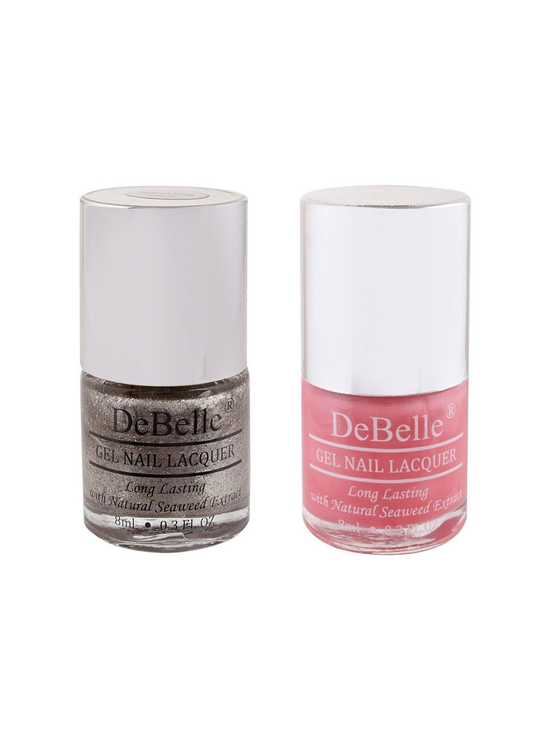 DeBelle Set of 2 Gel Nail Polish - Sparkling Dust & Miss Bliss