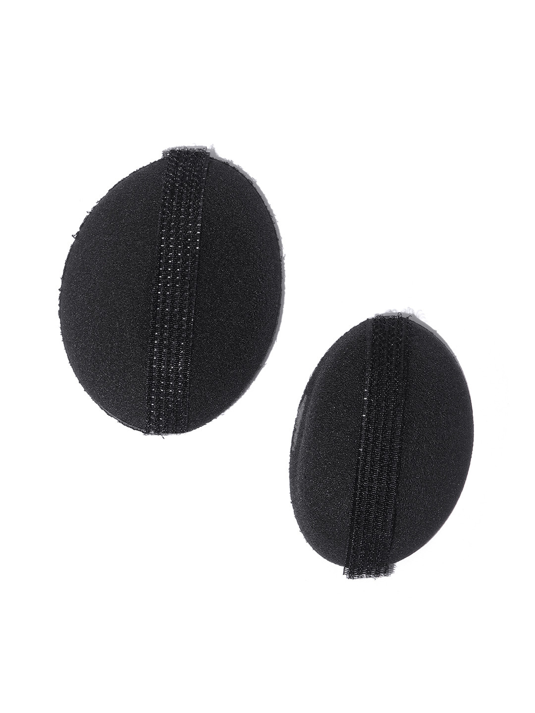CHANDERKASH Women Set of 2 Black Egg Shape Puff Maker Bumpit Clips