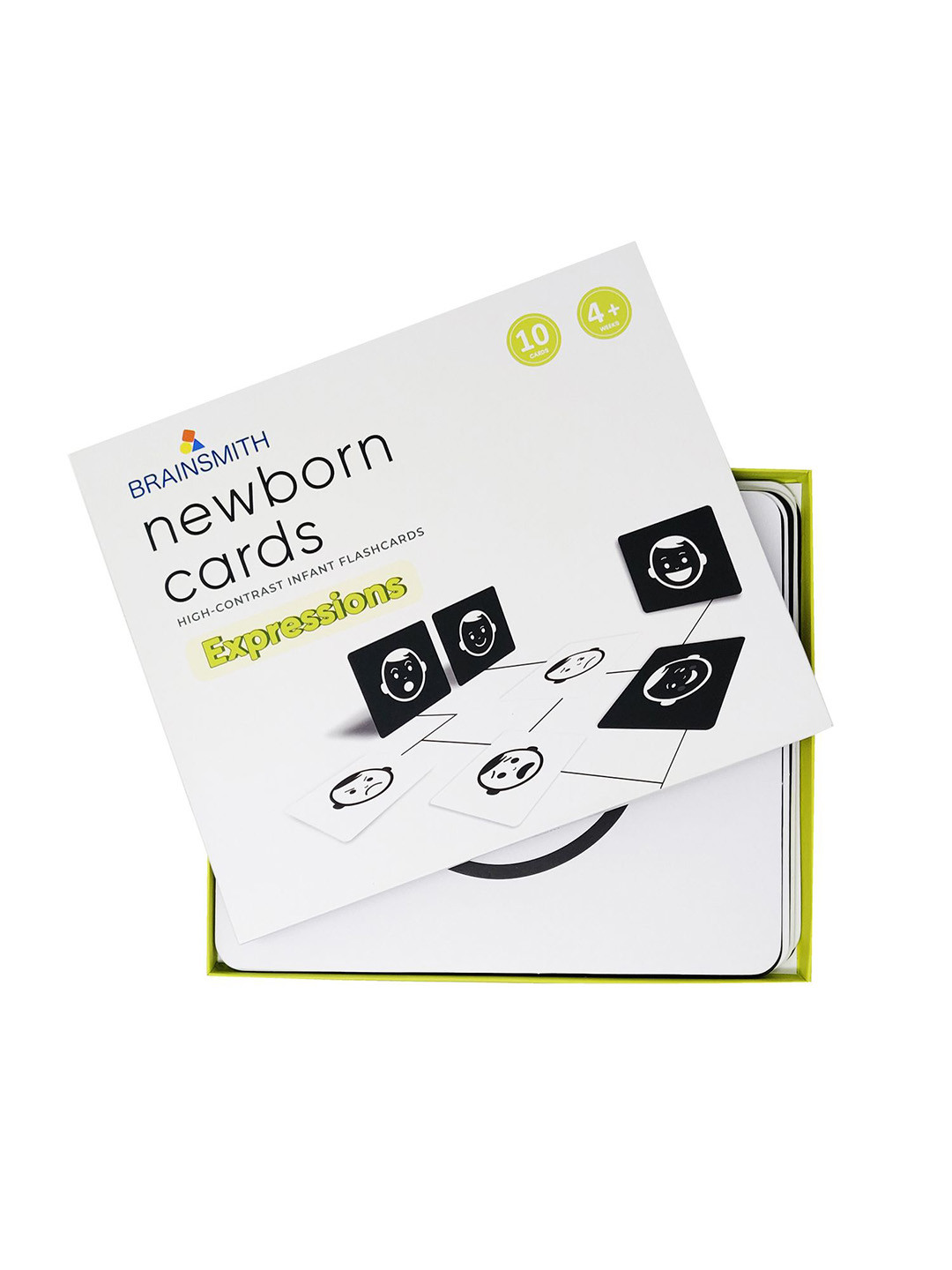 Brainsmithb Kids White & Black Expressions Newborn Flashcards