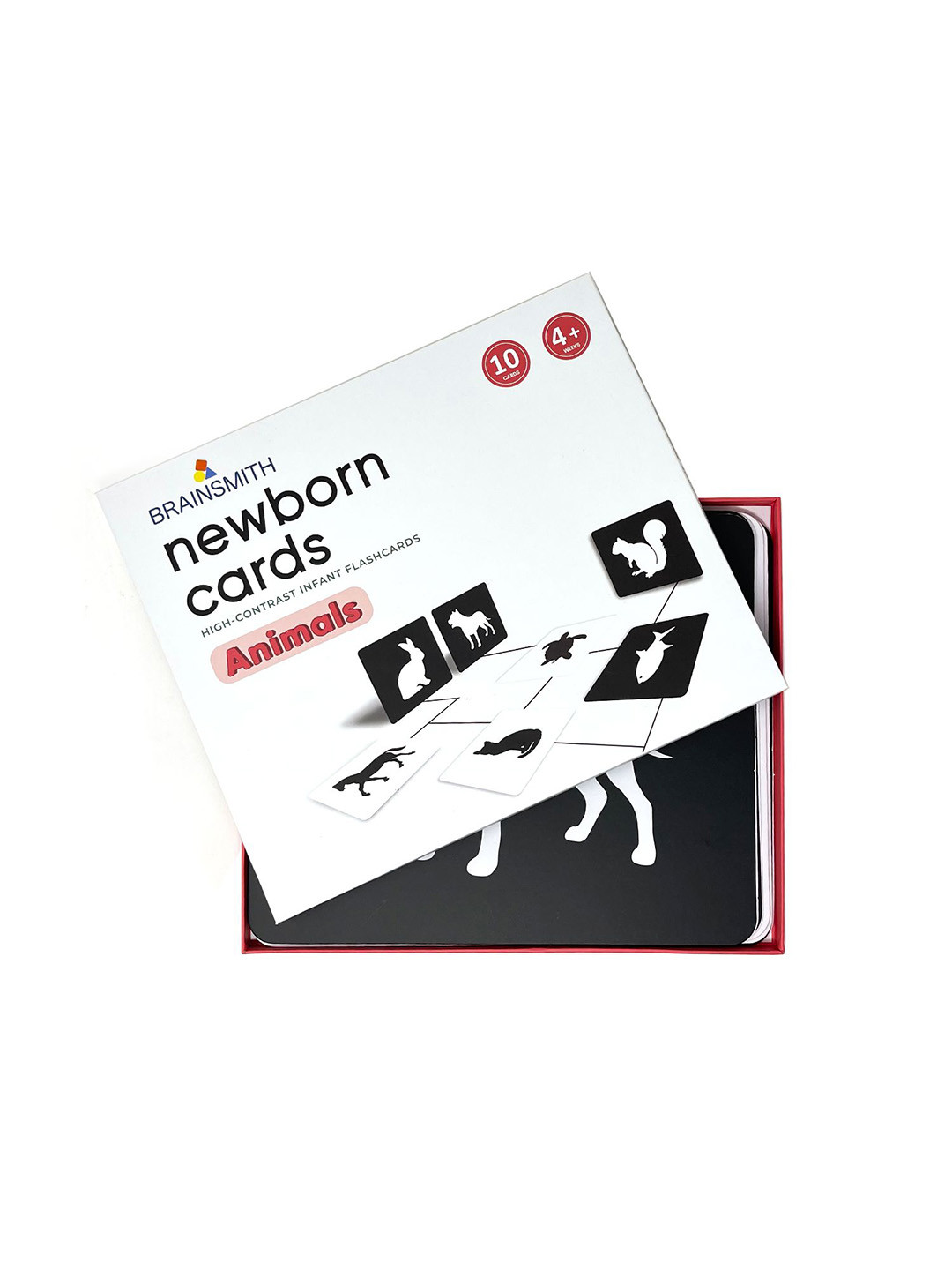 Brainsmith Kids White & Black Animals Newborn Flashcards