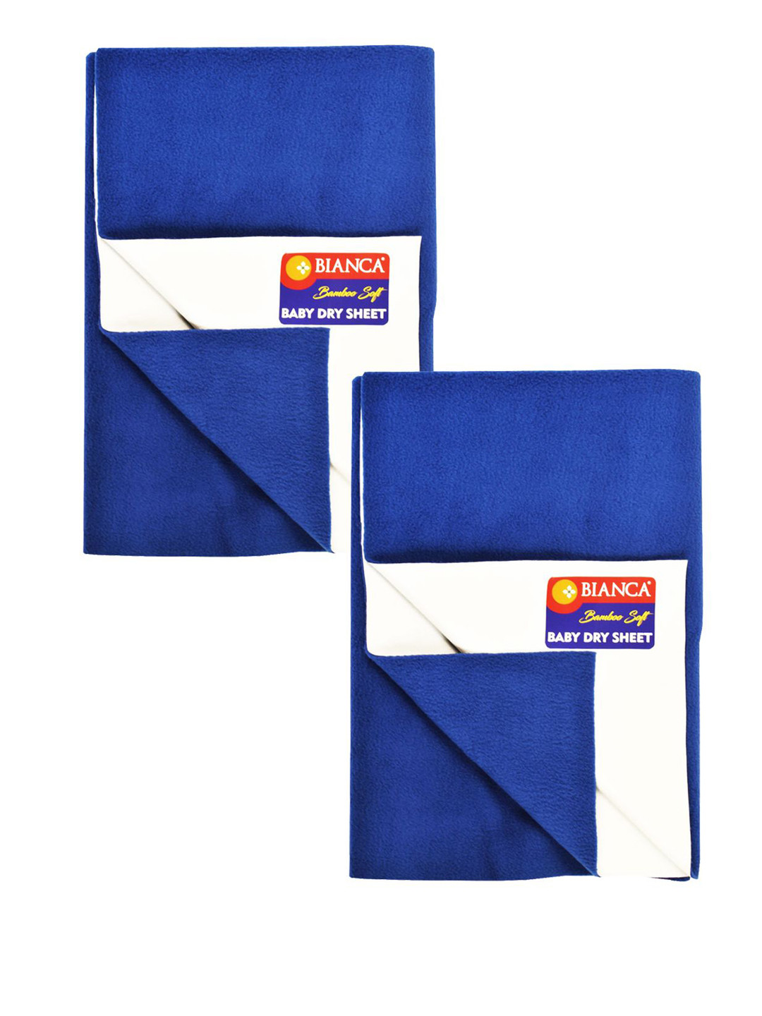 BIANCA Kids Blue 2pc Waterproof & Breathable Dry Sheet & Mattress Protector