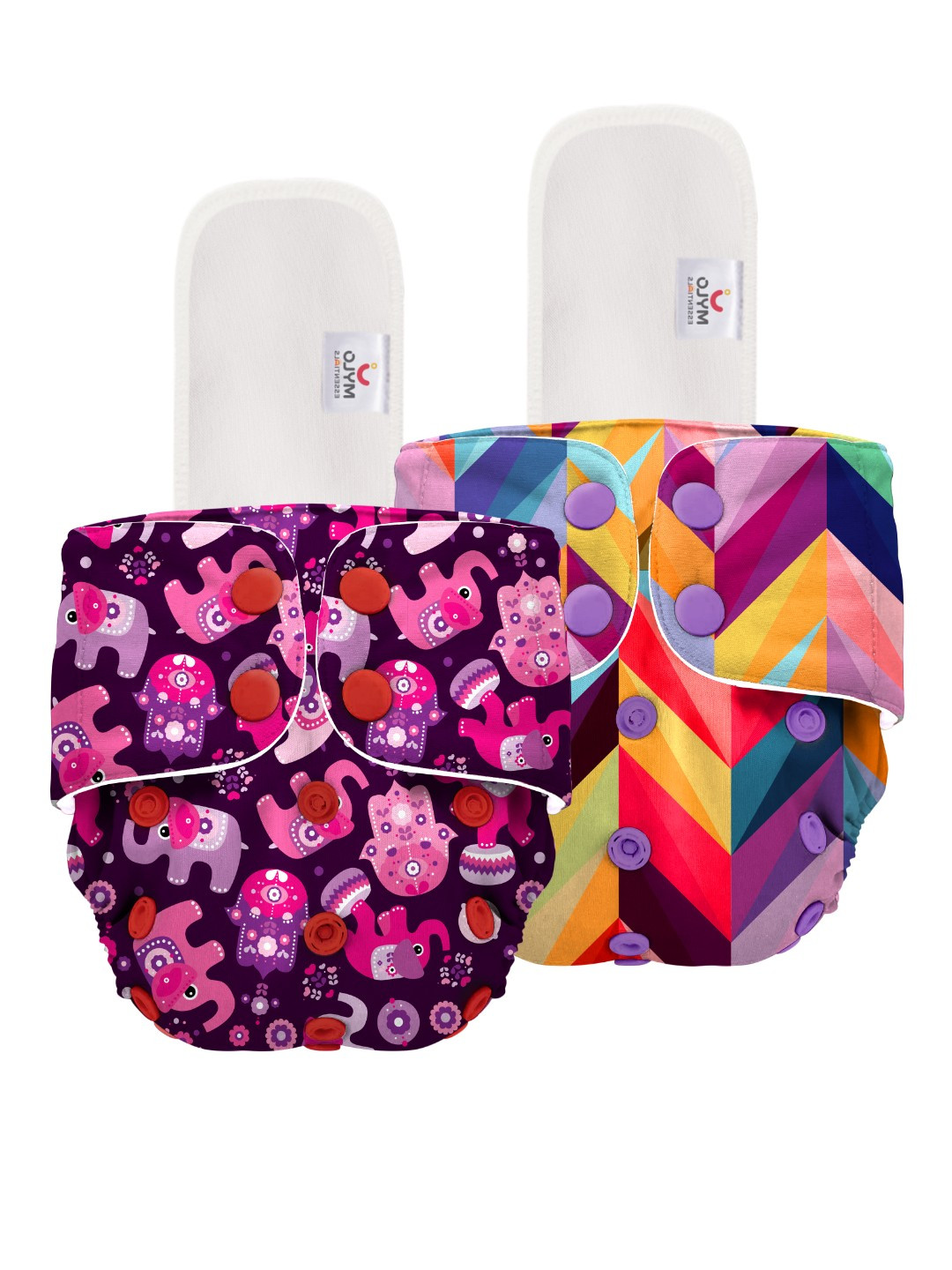 Mylo Set Of 2 Kids Printed Diapers