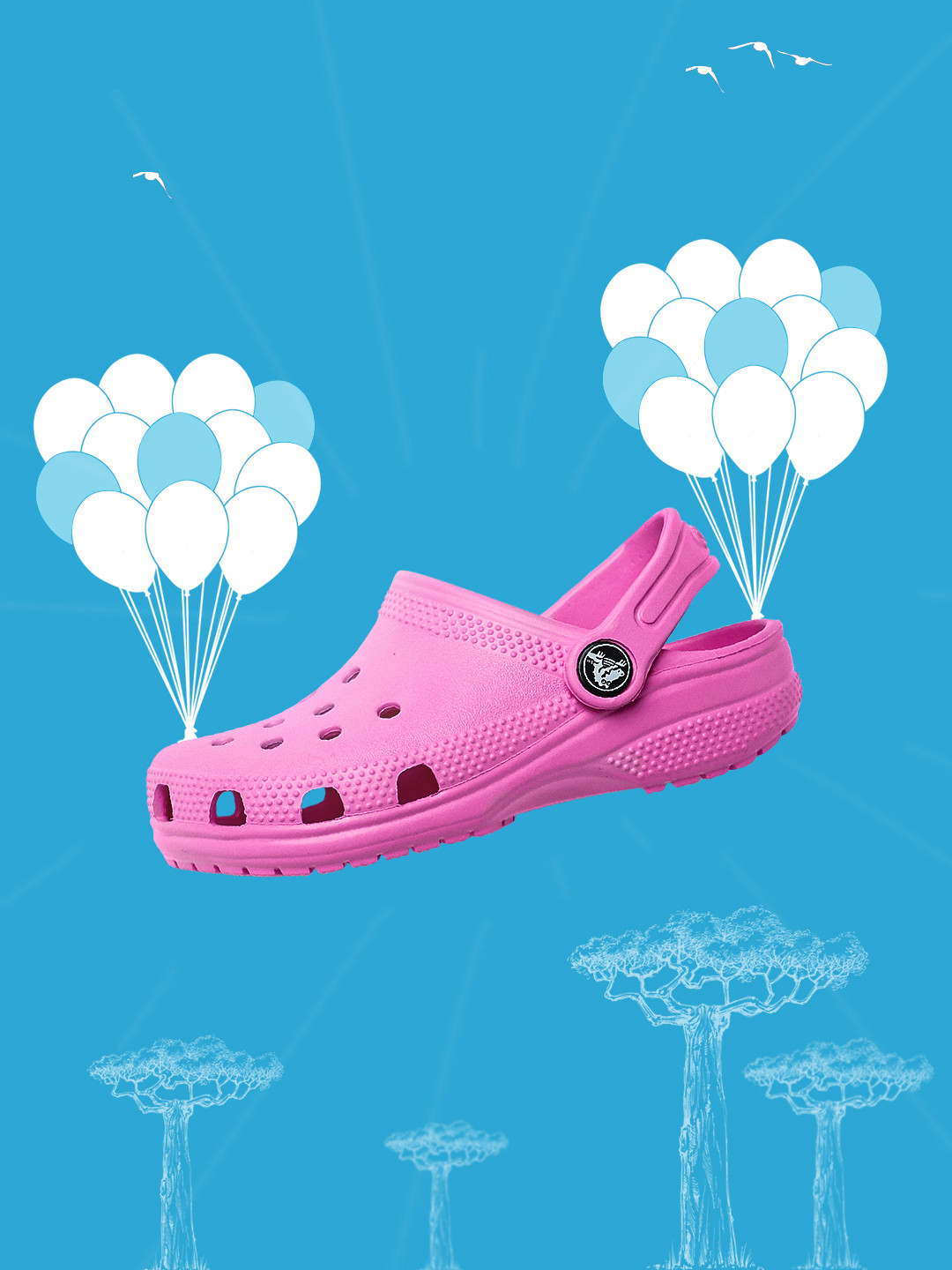 Crocs Kids Pink Classic T TPk Croslite Clogs