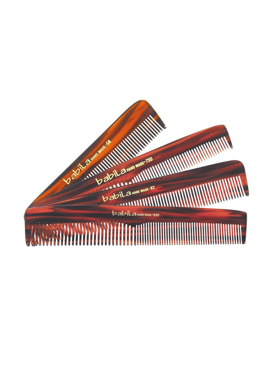 Babila Brown Set of 4 Handmade Comb