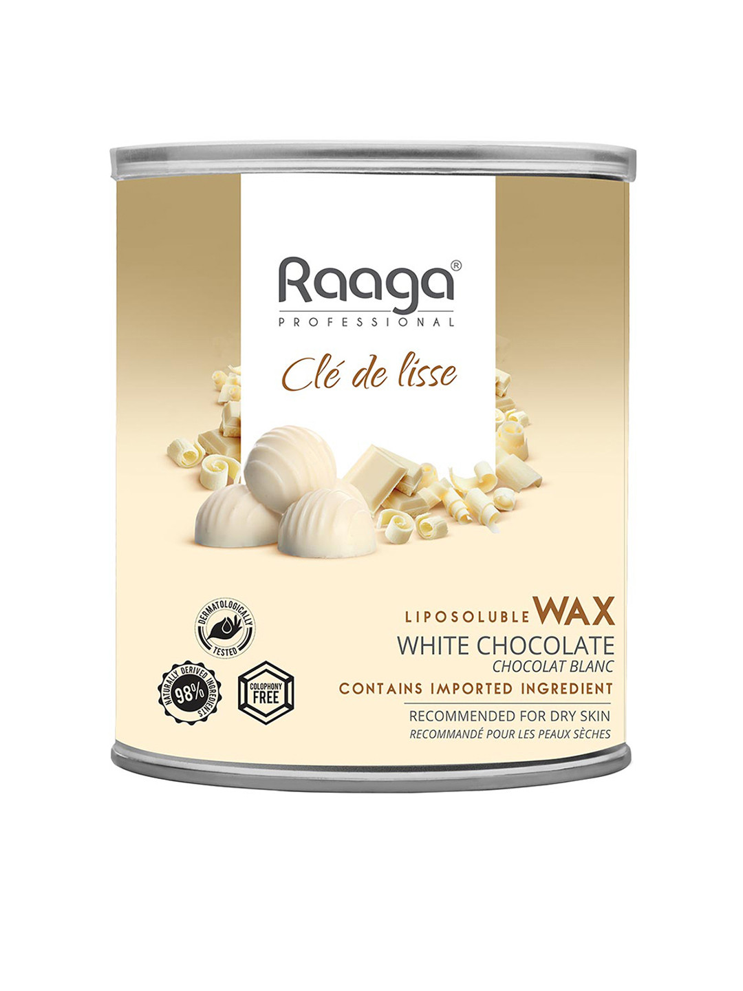 Raaga PROFESSIONAL Liposoluble Wax White Chocolate- 800 ml