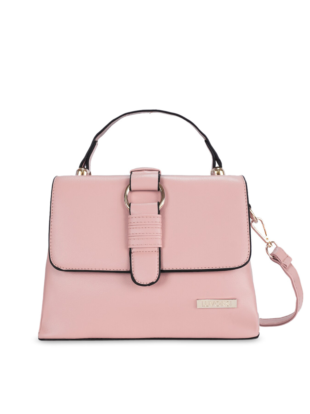 Luvoksi Pink PU Bowling Sling Bag