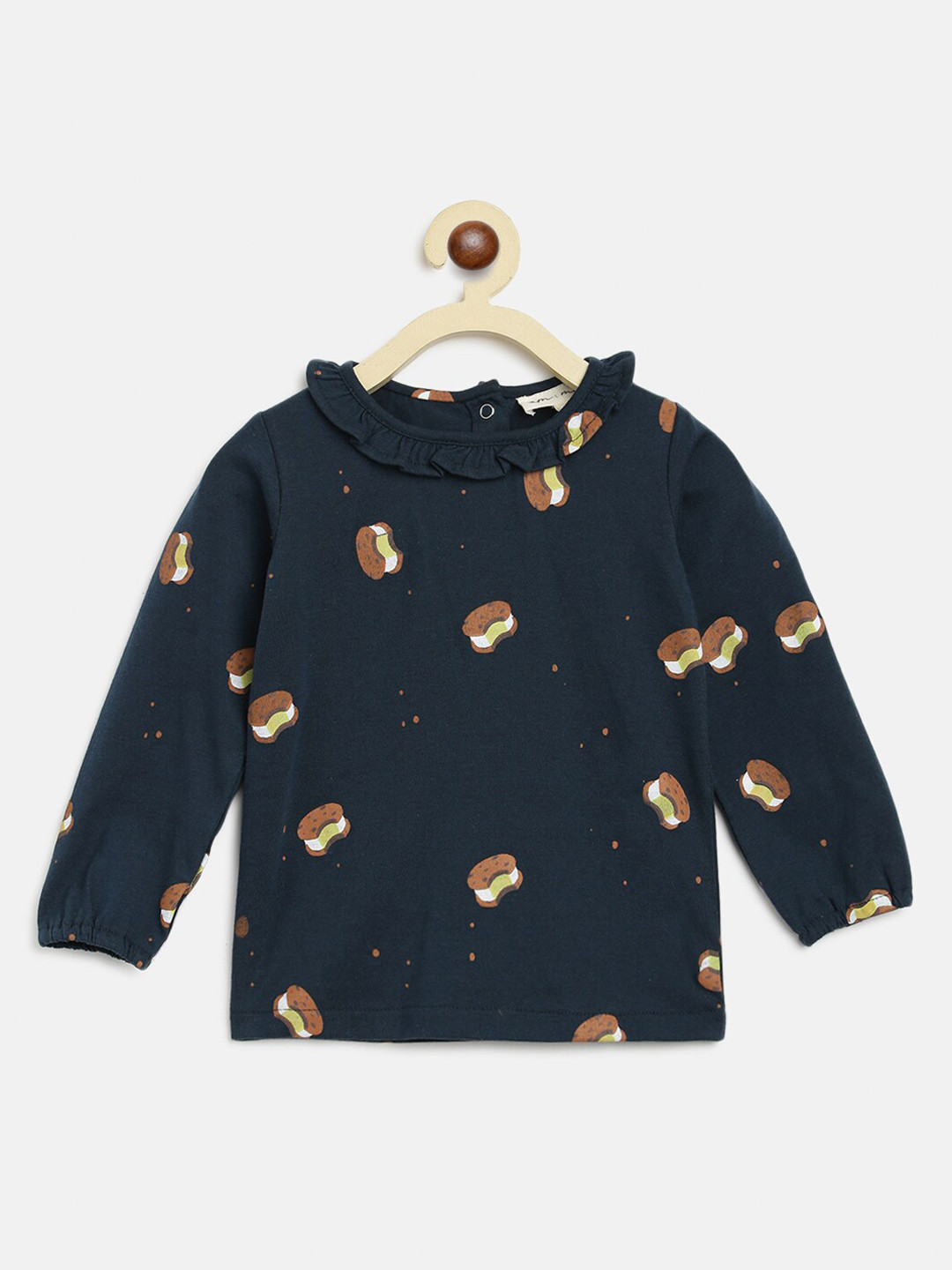 am ma Unisex Kids Green Printed Sweatshirt