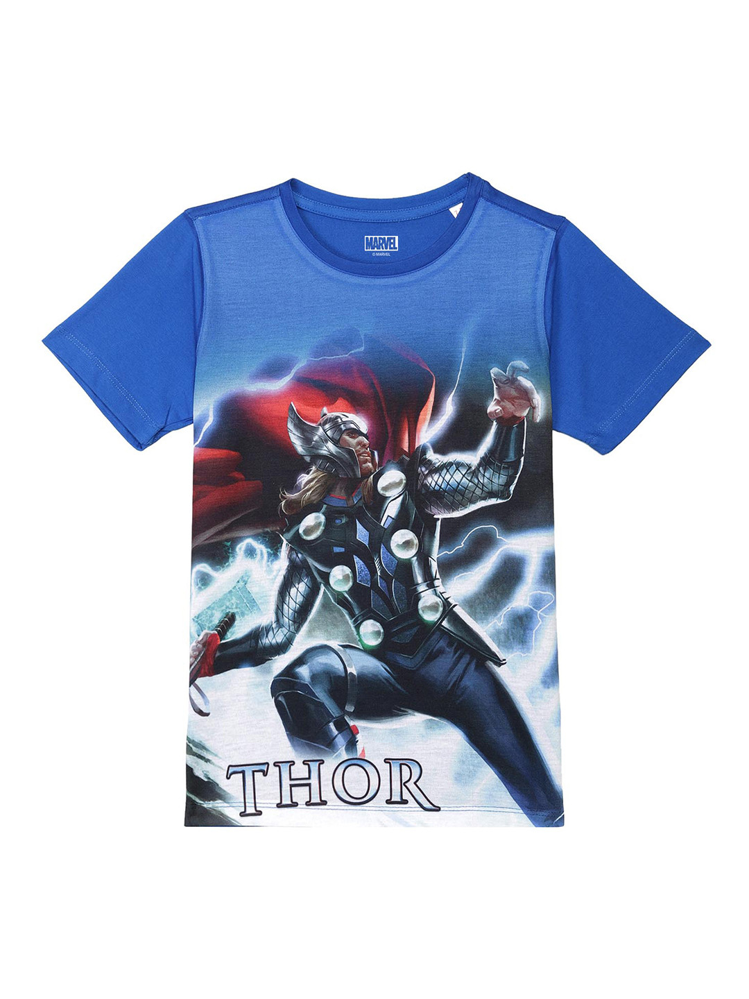 Marvel by Wear Your Mind Boys Blue Thor Printed T-shirt