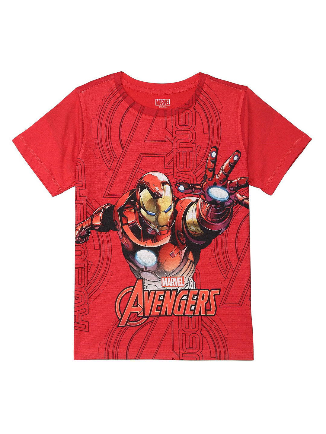 Marvel by Wear Your Mind Boys Red Iron Man Printed T-shirt