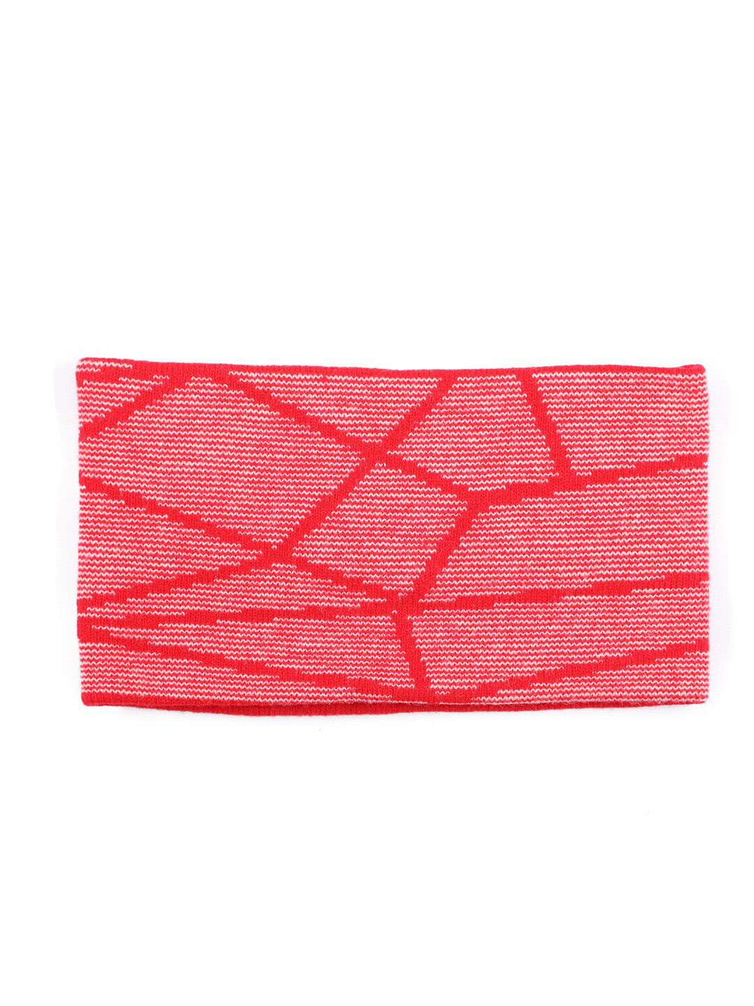 Bharatasya Women Red & White Headband