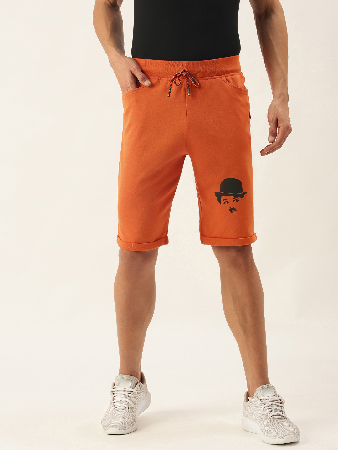 Yuvraah Men Orange Shorts